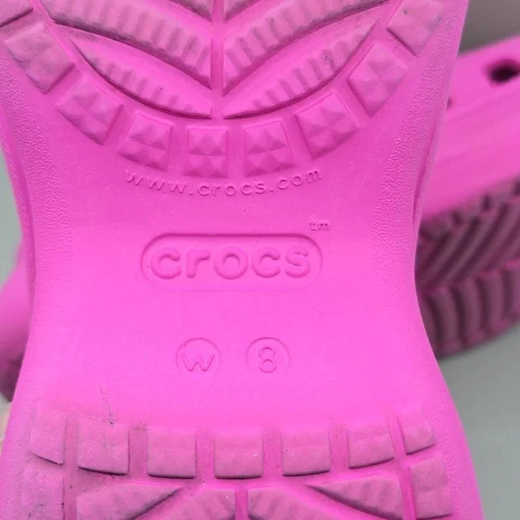 Crocs Classic Bae Platform Clogs Women's Sz 8 Pink Shoes Iconic Comfort Sandals - Picture 12 of 12